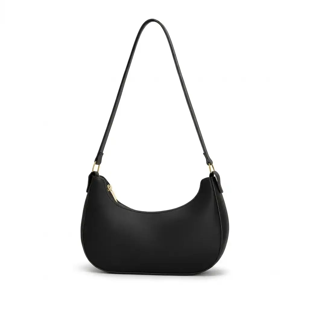 Curved Minimalist Shoulder Bag for Women