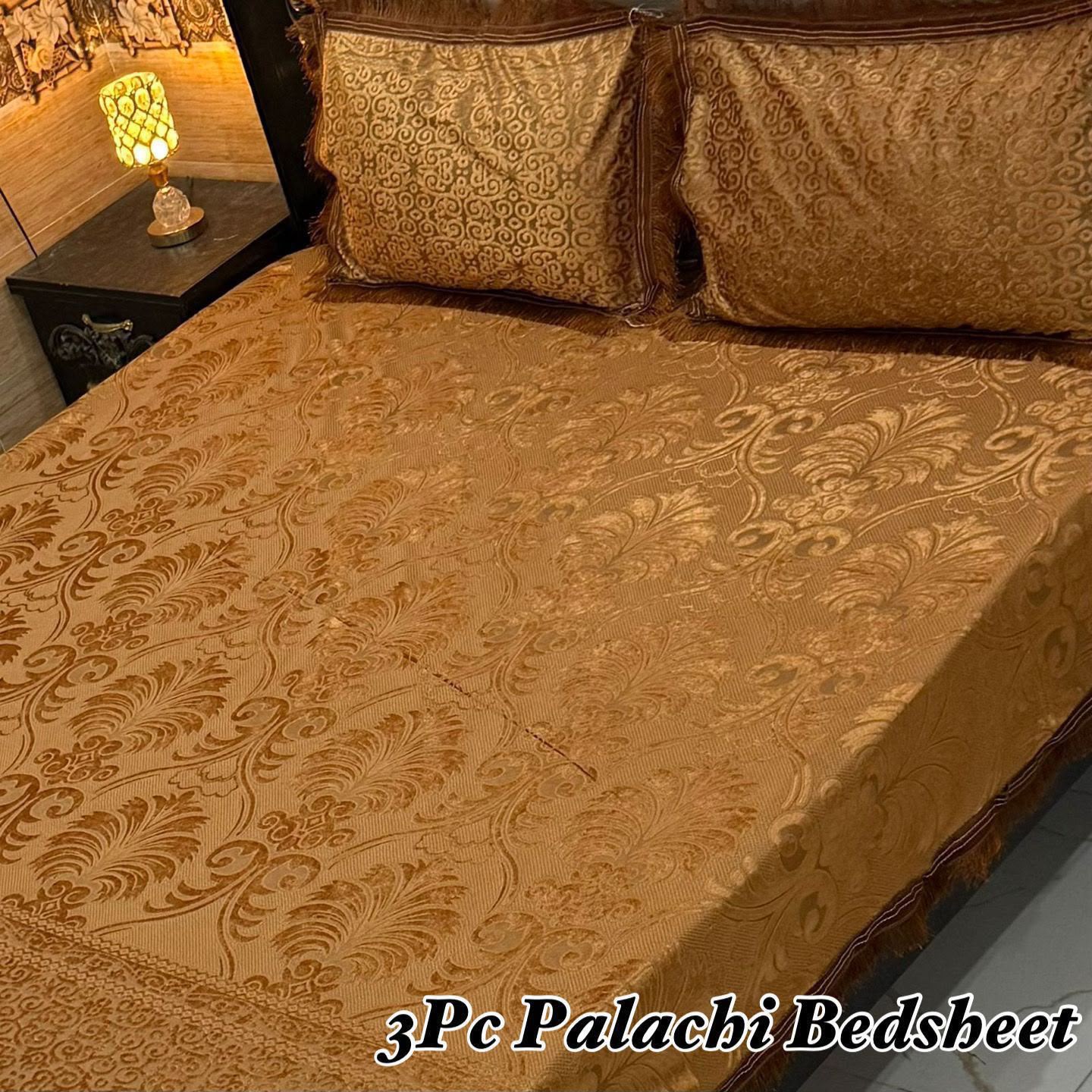 Royal Golden Bronze Palachi 3-Piece Heavy Bedsheet Set