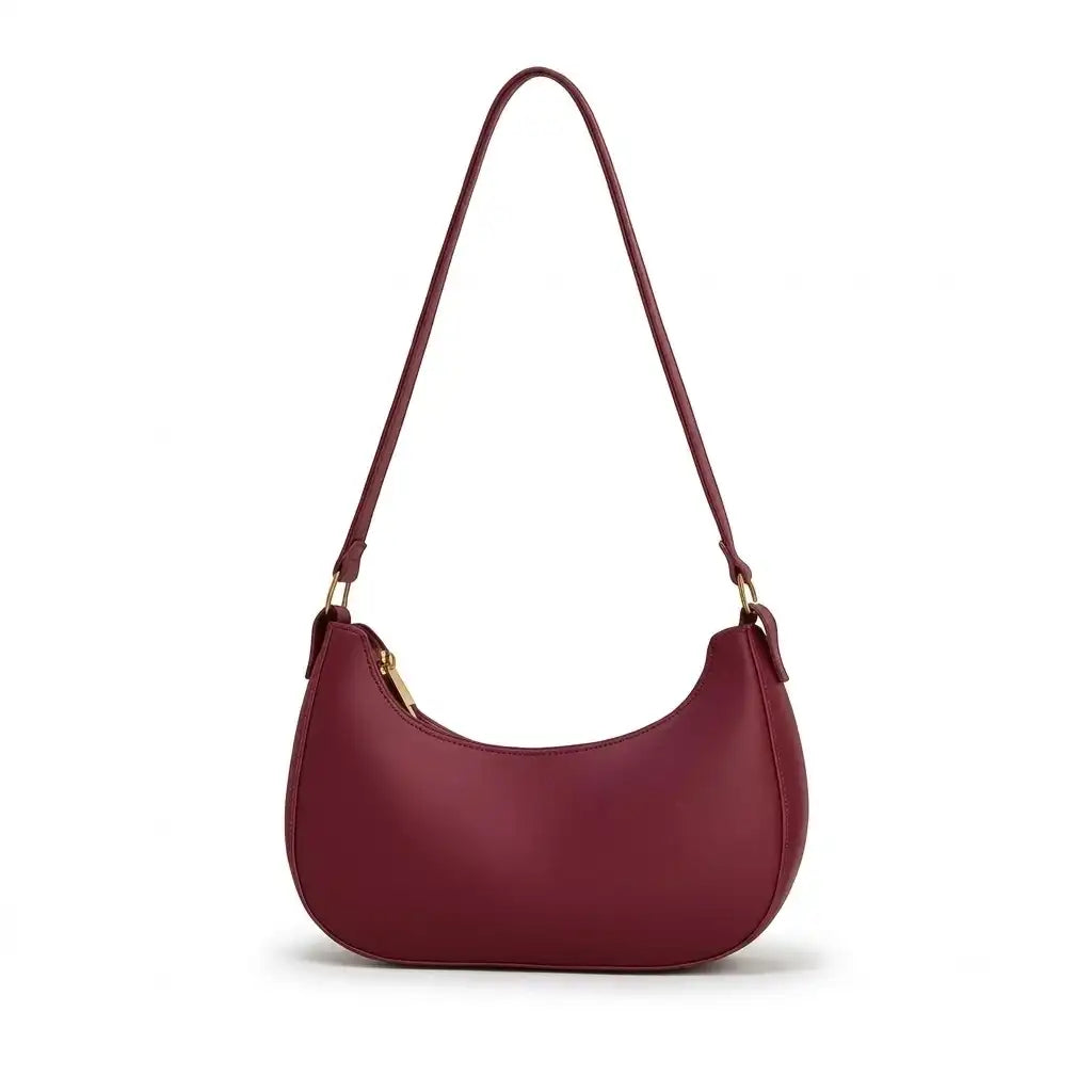 Curved Minimalist Shoulder Bag for Women