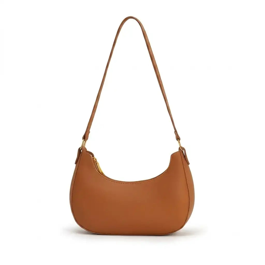 Curved Minimalist Shoulder Bag for Women